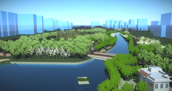 東營(yíng)市東營(yíng)河水環(huán)境綜合治理工程BIM技術(shù)應(yīng)用